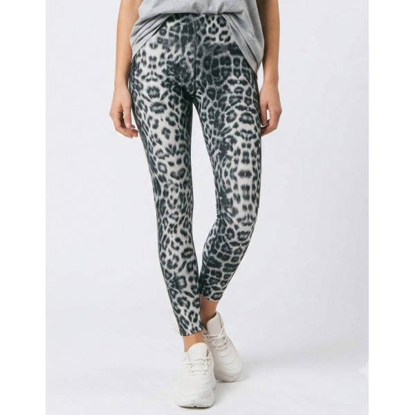 FW24 Κολάν Γυναικείο Ασπρόμαυρο Leopard