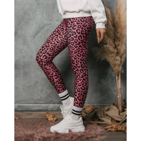 FW24 Κολάν Γυναικείο Pink Leopard