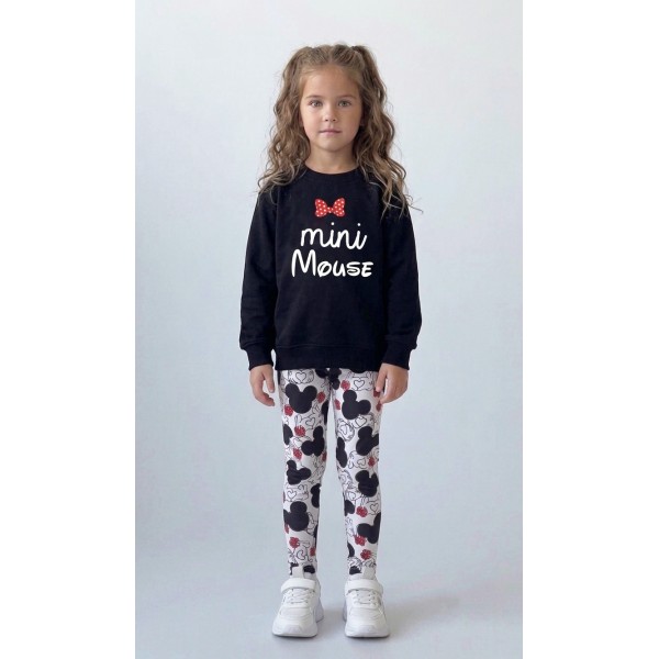 FW26-set  (2 τεμαχίων) Παιδικό Κολάν  Minnie & Φούτερ  Mini Mouse