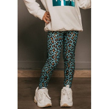 Κολάν Παιδικό Πετρόλ Leopard