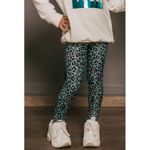 Κολάν Παιδικό Πετρόλ Leopard
