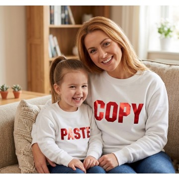 FW21-set (2 τεμαχίων)  Φούτερ Μπλούζες Γυναικείο & Παιδικό COPY-PASTE Metallic