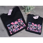 FW21-set (4 τεμαχίων) Γυναικείο & Παιδικό Κολάν Pink Army Vogue & Φούτερ Pink Army VOGUE 