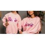 FW21-set (2 τεμαχίων)  Φούτερ Μπλούζες Γυναικείο & Παιδικό Barbie Metallic 