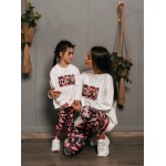 FW21-set (4 τεμαχίων) Γυναικείο & Παιδικό Κολάν Pink Army Vogue & Φούτερ Pink Army VOGUE 