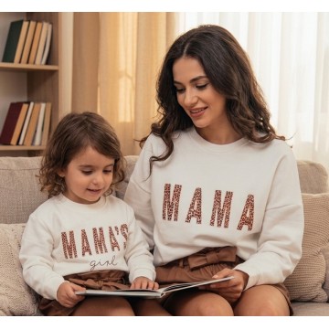 FW23-set (2 τεμαχίων)  Φούτερ Μπλούζες Γυναικείο & Παιδικό MAMA-MAMAS GIRL