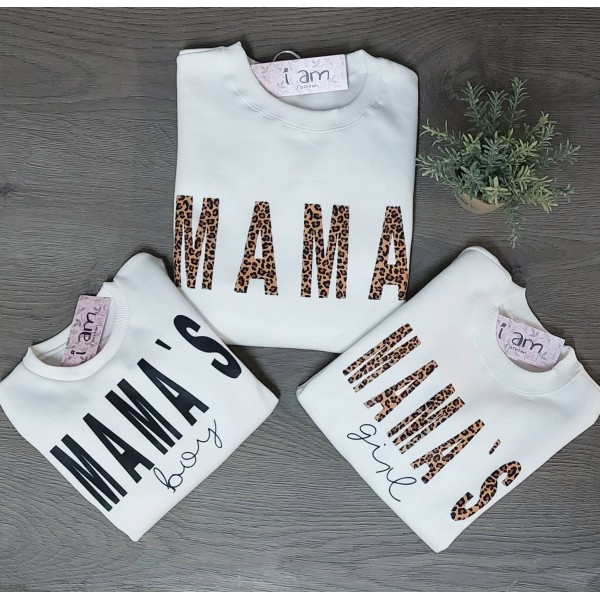 Σετ (3 τεμάχια) Φούτερ ΜΑΜ-MAMA'S girl Ή MAMA'S boy 
