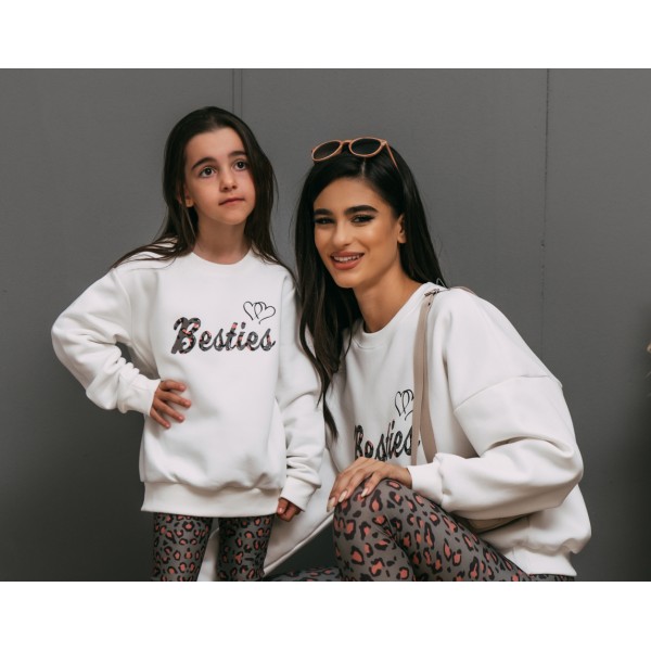 FW23-set (2 τεμαχίων)  Φούτερ Μπλούζες Γυναικείο & Παιδικό Besties