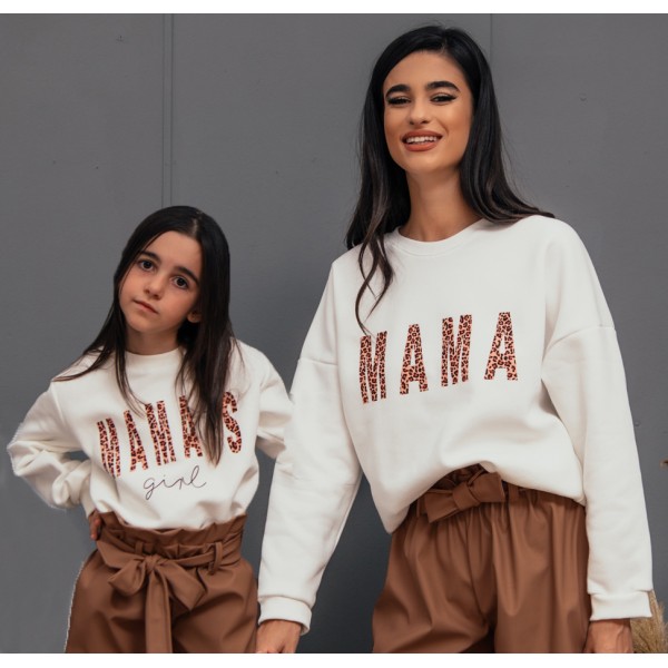 FW23-set (2 τεμαχίων)  Φούτερ Μπλούζες Γυναικείο & Παιδικό MAMA-MAMAS GIRL