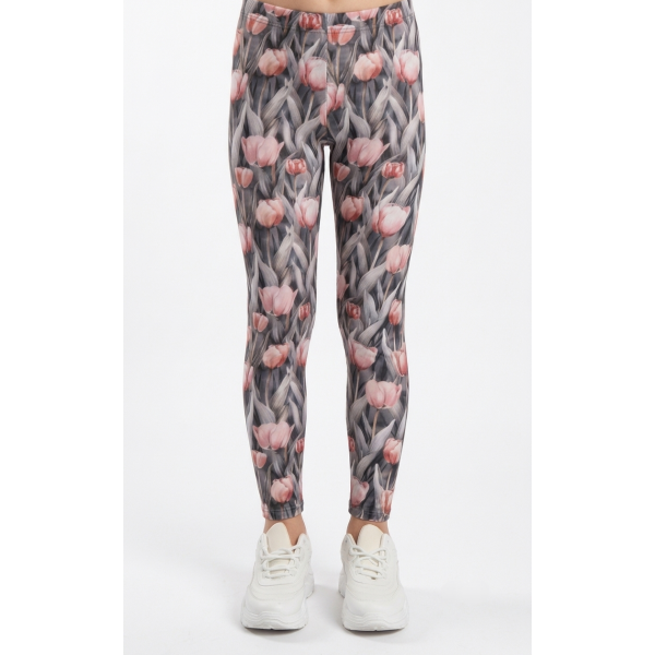 FW25-033 Κολάν Παιδικό Λύκρα Print Tulipes