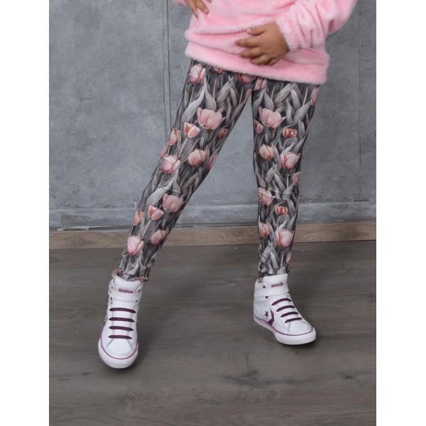 FW25-033 Κολάν Παιδικό Λύκρα Print Tulipes