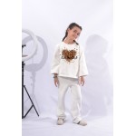FW26-set (2 τεμαχίων)  Παιδικό Φόρμα  Print Καρδιά I love you- back