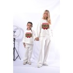 FW26-set (4 τεμαχίων) Γυναικείο & Παιδικό Φόρμα  Print Cherry Leopard