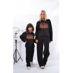 FW26-set (4 τεμαχίων) Γυναικείο & Παιδικό Φόρμα  Print Cherry Leopard