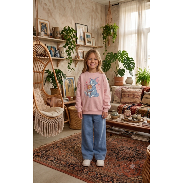 FW27-set (2 τεμαχίων)  Παιδικό Φόρμα  Print Love You Jerry
