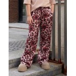 FW27 Παιδικό  Παντελόνι Βελουτέ Print Pink Leopard Floral
