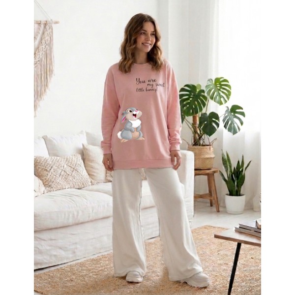 FW27-set (2 τεμαχίων) Γυναικείο  Φόρμα  Print Bunny