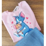 FW27-set (2 τεμαχίων) Γυναικείο  Φόρμα  Print Love You Jerry
