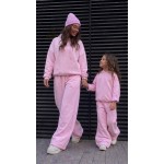 FW27-set (4 τεμαχίων) Γυναικείο & Παιδικό Φόρμα  Κουκούλα
