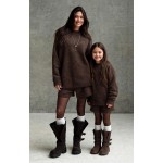 FW27-set (4 τεμαχίων) Γυναικείο & Παιδικό Σορτς & Μπλούζα Πλεκτά