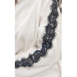 FW27-set (4 τεμαχίων) Γυναικείο & Παιδικό Φόρμα Scuba Εκρού Δαντέλα
