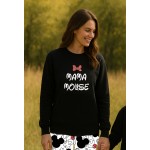 FW26-set (4 τεμαχίων) Γυναικείο & Παιδικό Κολάν Minnie & Φούτερ  Mama-Mini Mouse