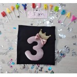 Birthday Μπλούζα Νούμερο Κορώνα Κορίτσι