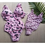 Μαγιό Σετ Pink Minie (2 τεμάχια: γυναικείο+παιδικό)