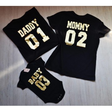 Σετ (3 τεμάχια) Daddy Mommy Baby