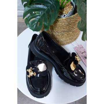 Παπούτσι Παιδικό Loafer Λουστρίν Μαύρο