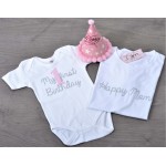 Μπλούζα Happy Mom Aσημί γκλίτερ