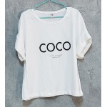 SS25-set (2 τεμαχίων) Παιδικό Κολάν Green-White Leopard & μπλούζα Coco Paris