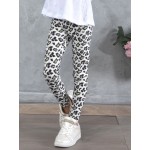 SS25 Παιδικό Κολάν Λύκρα Green White Leopard