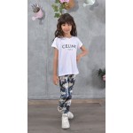 SS25 Παιδικό Κολάν Λύκρα Blue Floral