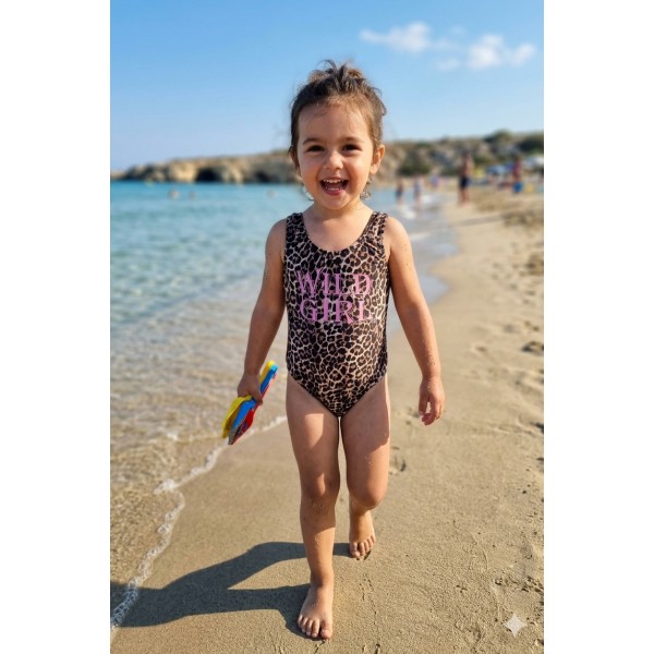 Μαγιό Ολόσωμο Παιδικό Leopard Wild Girl 