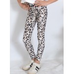 SS26 Παιδικό Κολάν Λύκρα Μπεζ Leopard