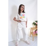 SS26-Σετ (2 τεμαχίων) παιδική Φόρμα Φούτερ Κοντομάνικο Sunshine