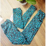 SS26 Set Γυναικείο & Παιδικό Κολάν Petrol Leopard και Μπλούζες Mama-Mama's Girl 