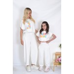 SS26-set (4 τεμαχίων) Γυναικεία & Παιδική Φόρμα Βαμβακερή Κοντομάνικη You Are My Sunshine-Sunshine