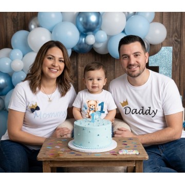 Birthday Family Set (Σετ 3 τεμαχίων) Αρκουδάκι Μπαλόνια Αγόρι