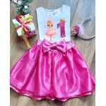 Σετ (2 τεμαχίων) Μπλούζα  Παιδική Baby Μπαλαρίνα & Τουτού  Φιόγκο Σατέν Ποδόγυρο