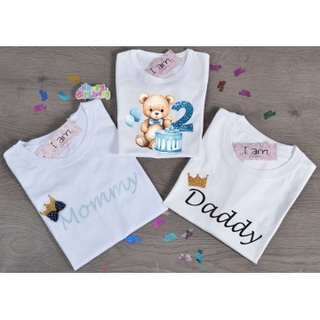Birthday Family Set (Σετ 3 τεμαχίων) Αρκουδάκι Μπαλόνια Αγόρι