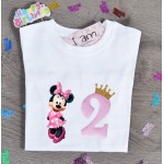 Birthday Μπλούζα Παιδική ΜΙΝΙΕ ροζ