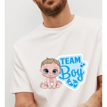  Gender Reveal Party Μπλούζα Team Boy