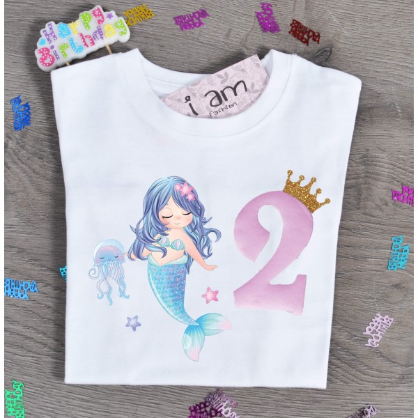 Birthday Μπλούζα Παιδική Γοργόνα