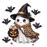 Σετ (2 τεμαχίων) Μπλούζα & Τούτου Φούστα Halloween Φαντασματάκι