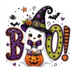 Σετ (2 τεμαχίων) Μπλούζα & Τούτου Φούστα Halloween Boo